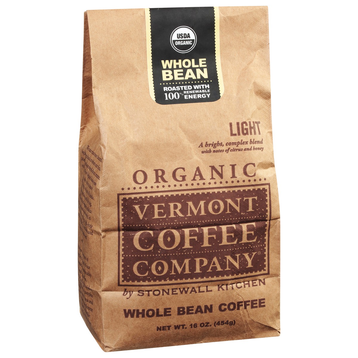 slide 6 of 9, Vermont Coffee Company Organic Light Whole Bean Coffee - 16 oz, 16 oz