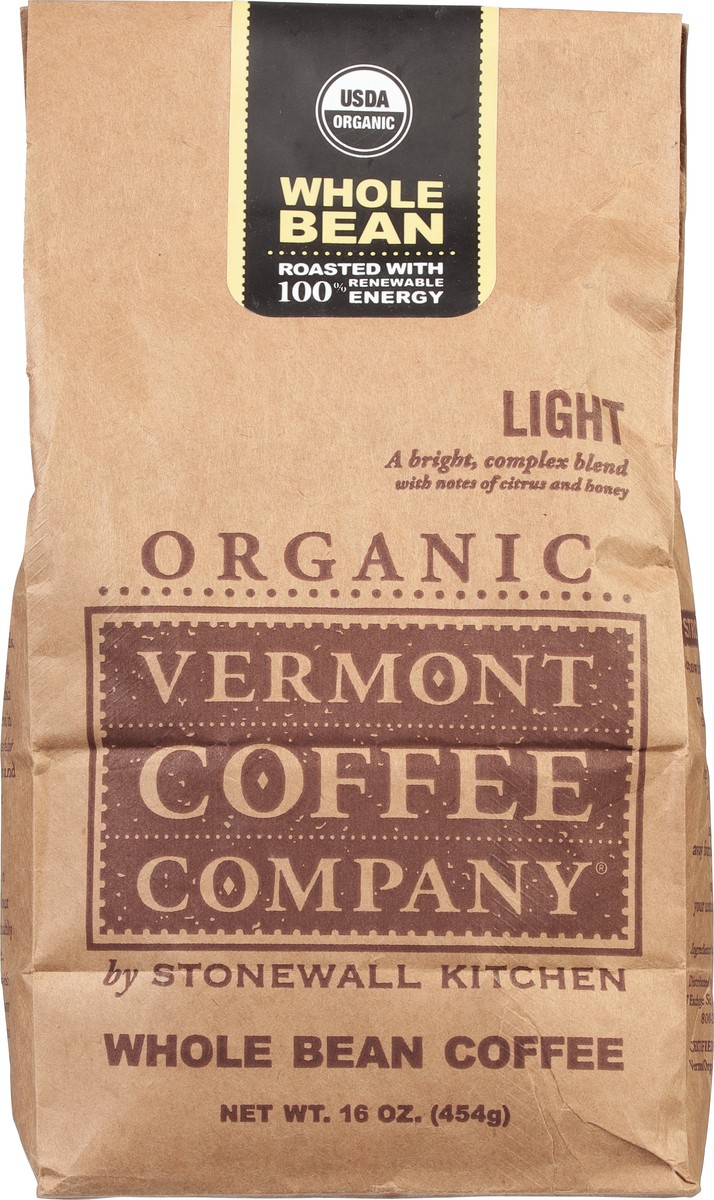 slide 5 of 9, Vermont Coffee Company Organic Light Whole Bean Coffee - 16 oz, 16 oz