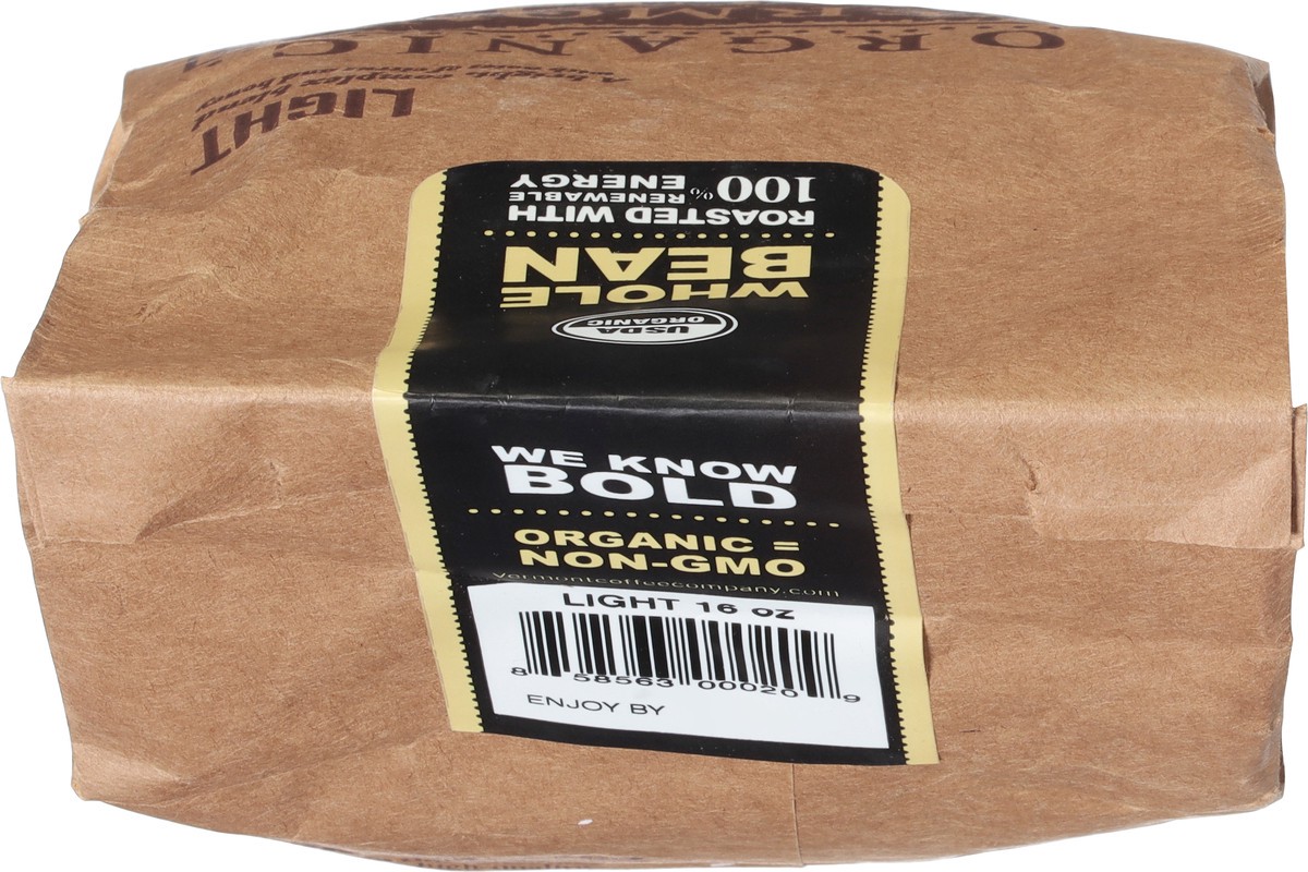 slide 8 of 9, Vermont Coffee Company Organic Light Whole Bean Coffee - 16 oz, 16 oz