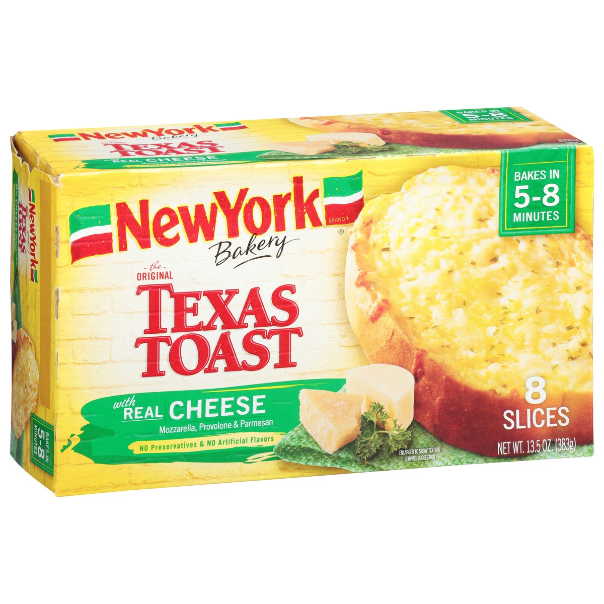 slide 2 of 9, New York Bakery Real Cheese Texas Toast, 8 ct