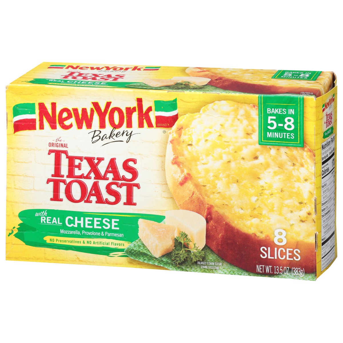slide 3 of 9, New York Bakery Real Cheese Texas Toast, 8 ct