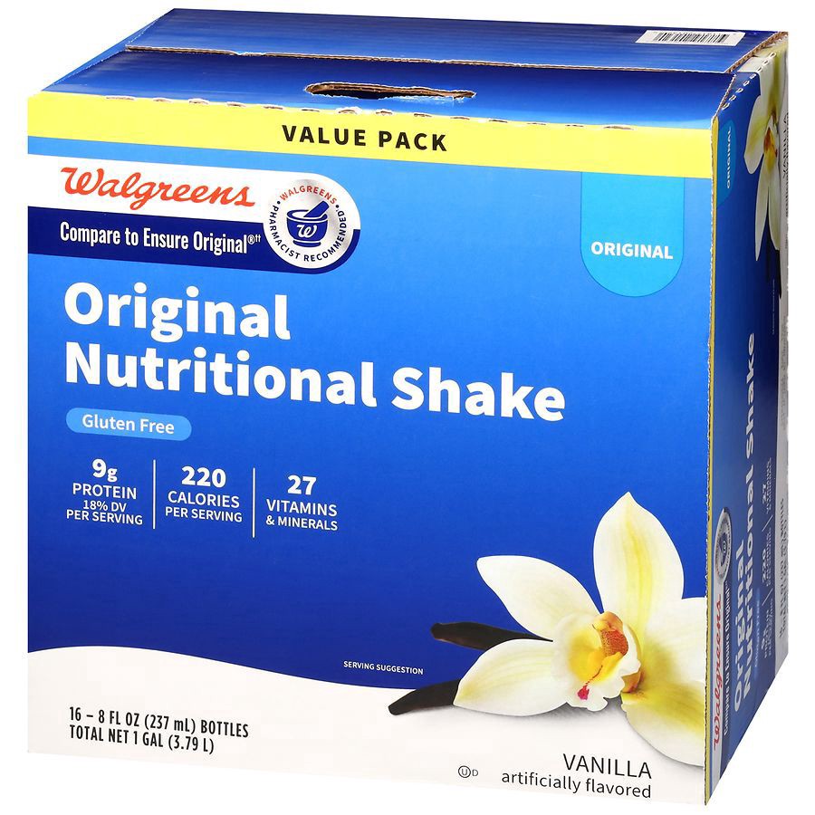slide 4 of 5, Walgreens Nutritional Shake Regular, 16 ct; 8 oz