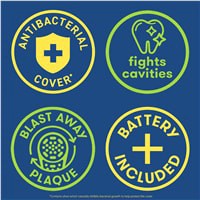 slide 4 of 29, Firefly Clean N' Protect, Sonic the Hedgehog Toothbrush with 3D Antibacterial Cover, Premium Soft Bristles, Anti-slip Grip Handle, Battery Included, Ages 3+, 1 Count, 1 ct