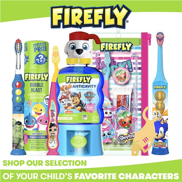 slide 9 of 29, Firefly Clean N' Protect, Sonic the Hedgehog Toothbrush with 3D Antibacterial Cover, Premium Soft Bristles, Anti-slip Grip Handle, Battery Included, Ages 3+, 1 Count, 1 ct