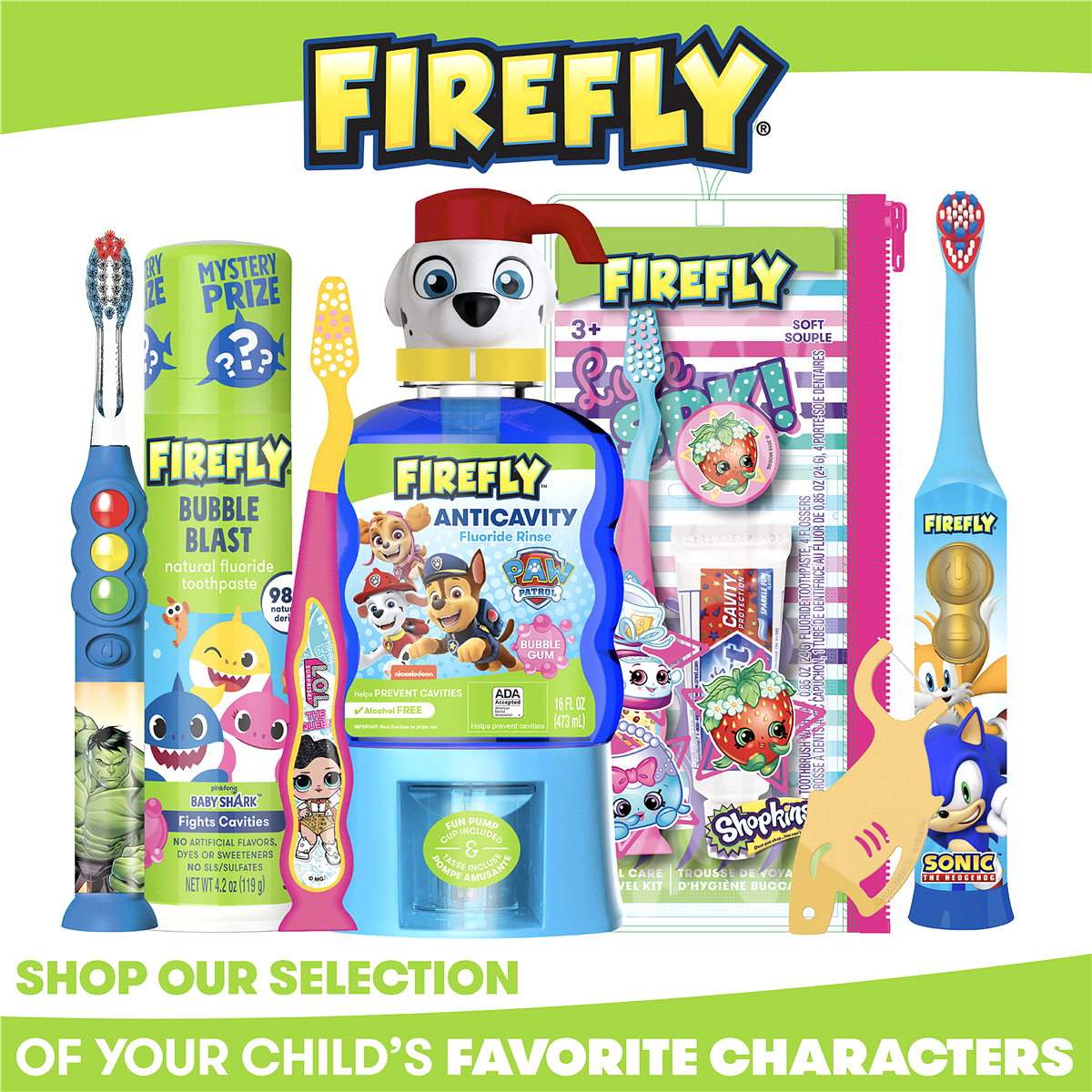 slide 19 of 29, Firefly Clean N' Protect, Sonic the Hedgehog Toothbrush with 3D Antibacterial Cover, Premium Soft Bristles, Anti-slip Grip Handle, Battery Included, Ages 3+, 1 Count, 1 ct