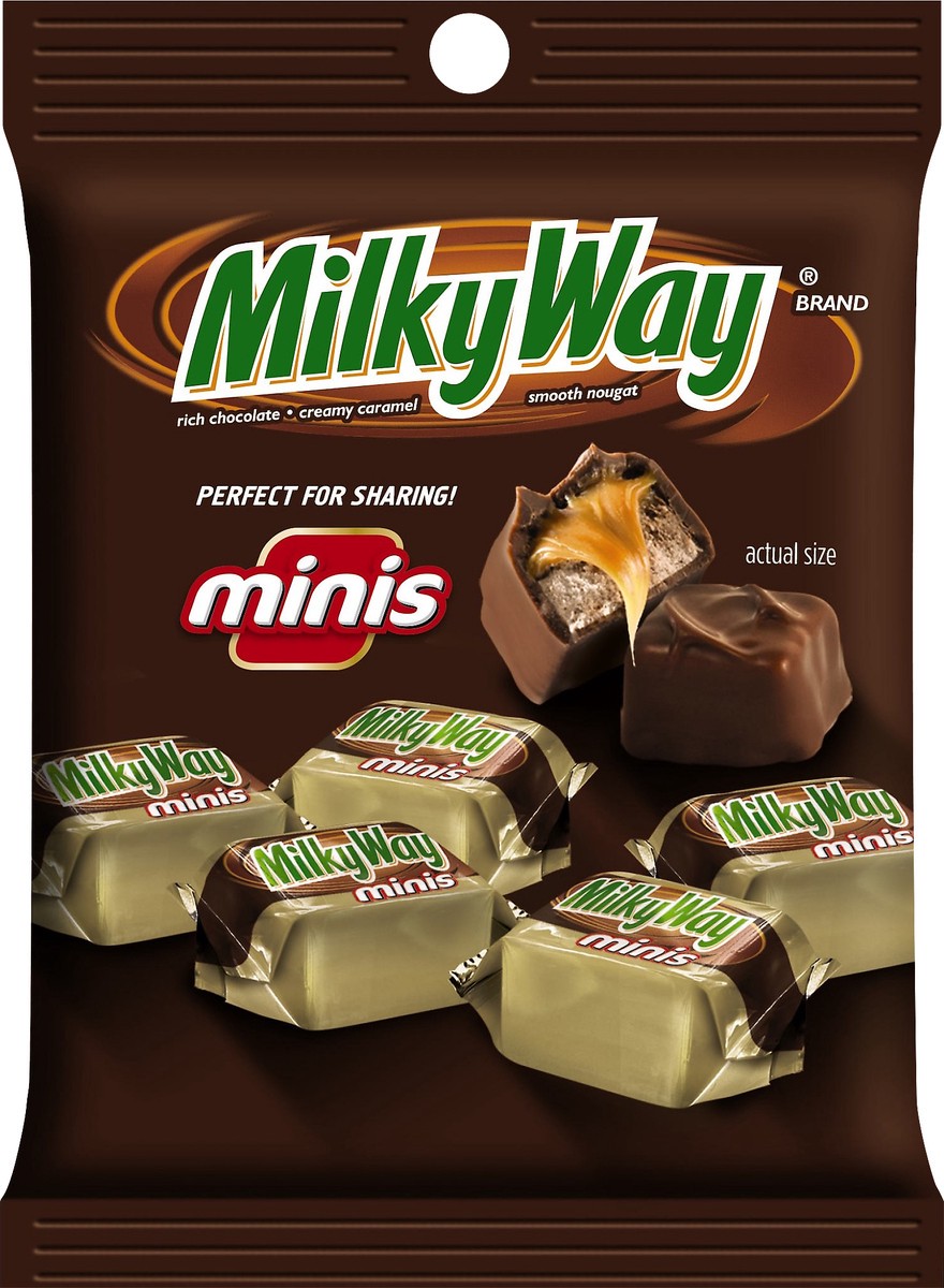 slide 4 of 6, MILKY WAY US MILKY WAY Milk Chocolate Minis Size Candy Bars 3-Ounce Bag, 3 oz