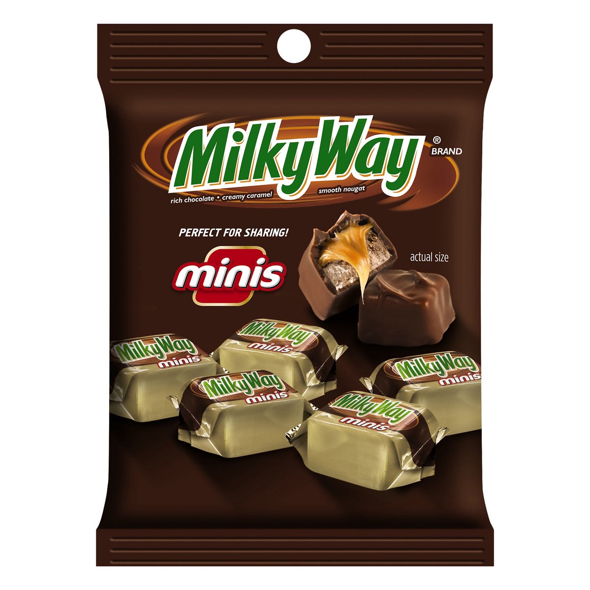 slide 5 of 6, MILKY WAY US MILKY WAY Milk Chocolate Minis Size Candy Bars 3-Ounce Bag, 3 oz