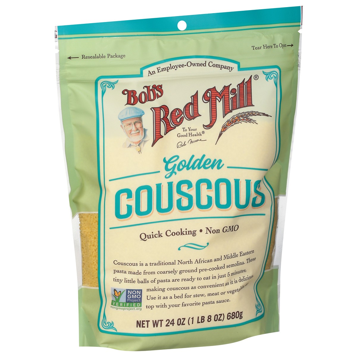 slide 6 of 9, Bob's Red Mill Couscous,Golden, 24 oz