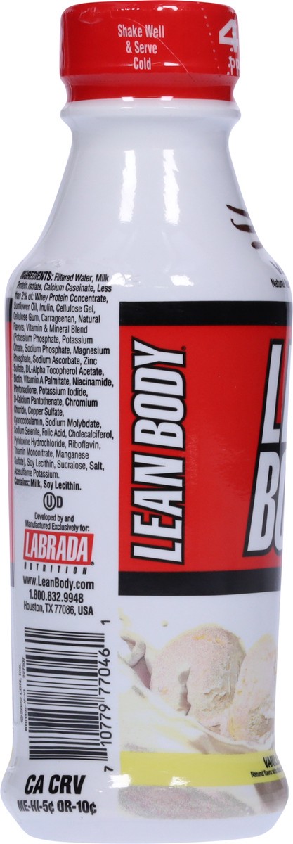 slide 8 of 9, Lean Body Vanilla Protein Shake 14 fl oz, 14 fl oz