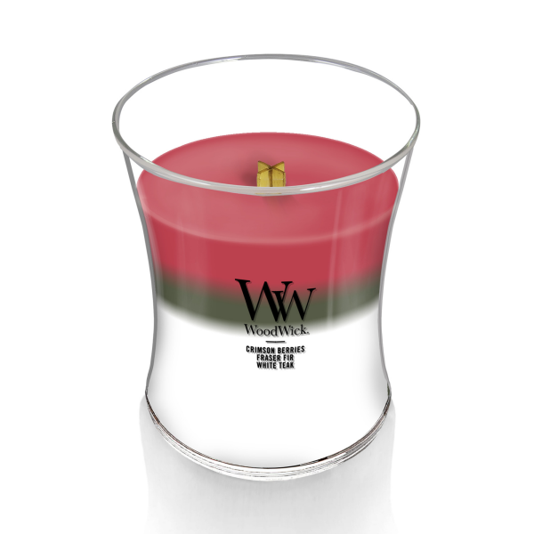 slide 8 of 13, Woodwick Candle Medium Jar Trilogy Winter Garland, 10.5 oz