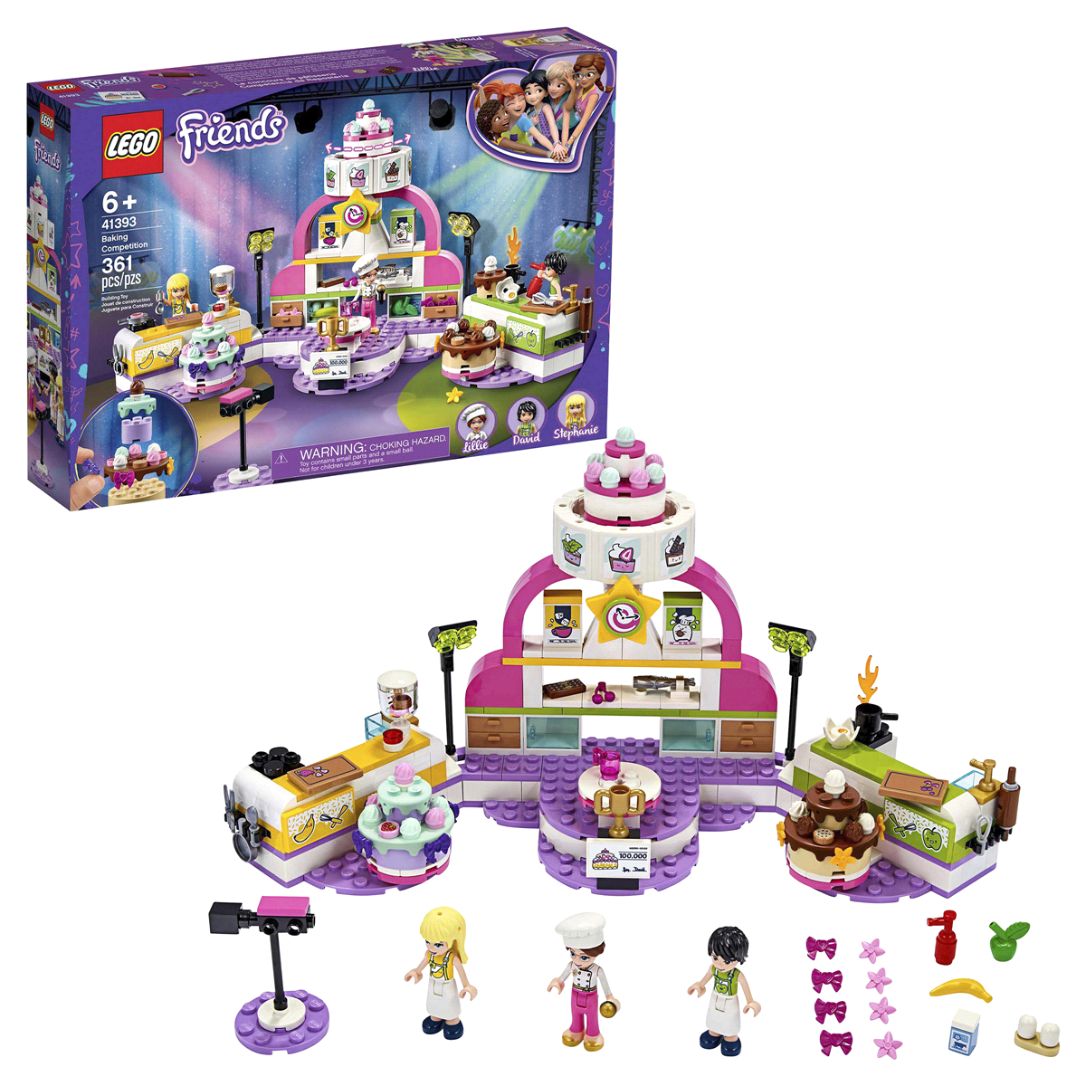 slide 1 of 1, LEGO Friends Baking Competition 41393 Building Kit, 1 ct