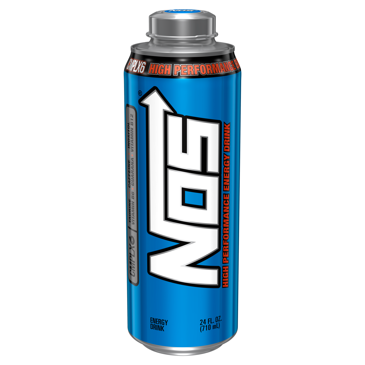 slide 1 of 4, NOS 24oz can of kick-ass. Our #1 seller, NOS Original, provides great-tasting fuel to #GetAfterIt. Available in 16oz. can, 8-pack, or 24-pack. Fuel Up. Fire Up. 100 mile an hour power. Thundering from top gear to no fear, the super-charged take charge. It's time to strap in, or sit it out. How Hard Will You Drive? High Performance Energy., 24 oz