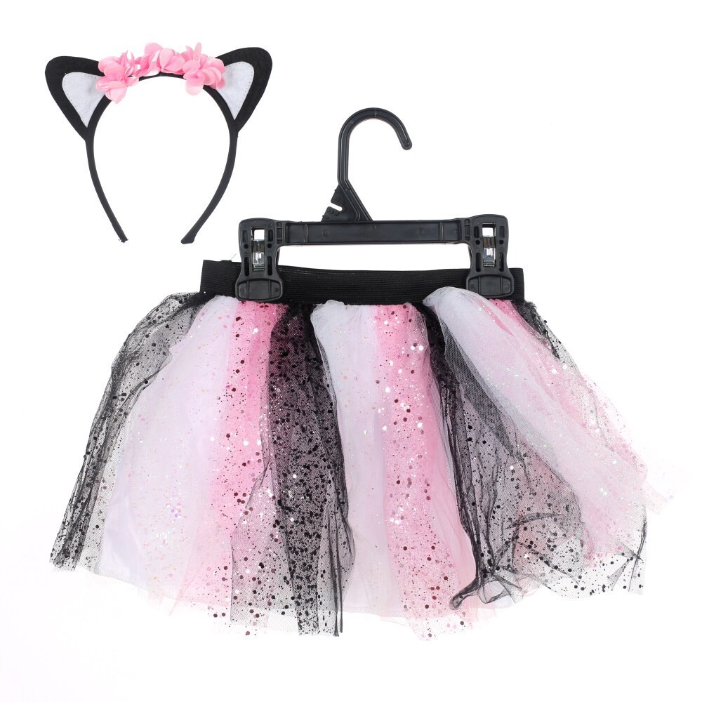 slide 1 of 2, Seasons Sparkle Kitty Tutu Costume Set, 1 ct