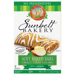 Soft Baked Bars, Sunbelt Bakery Family Pack Apple Cinnamon