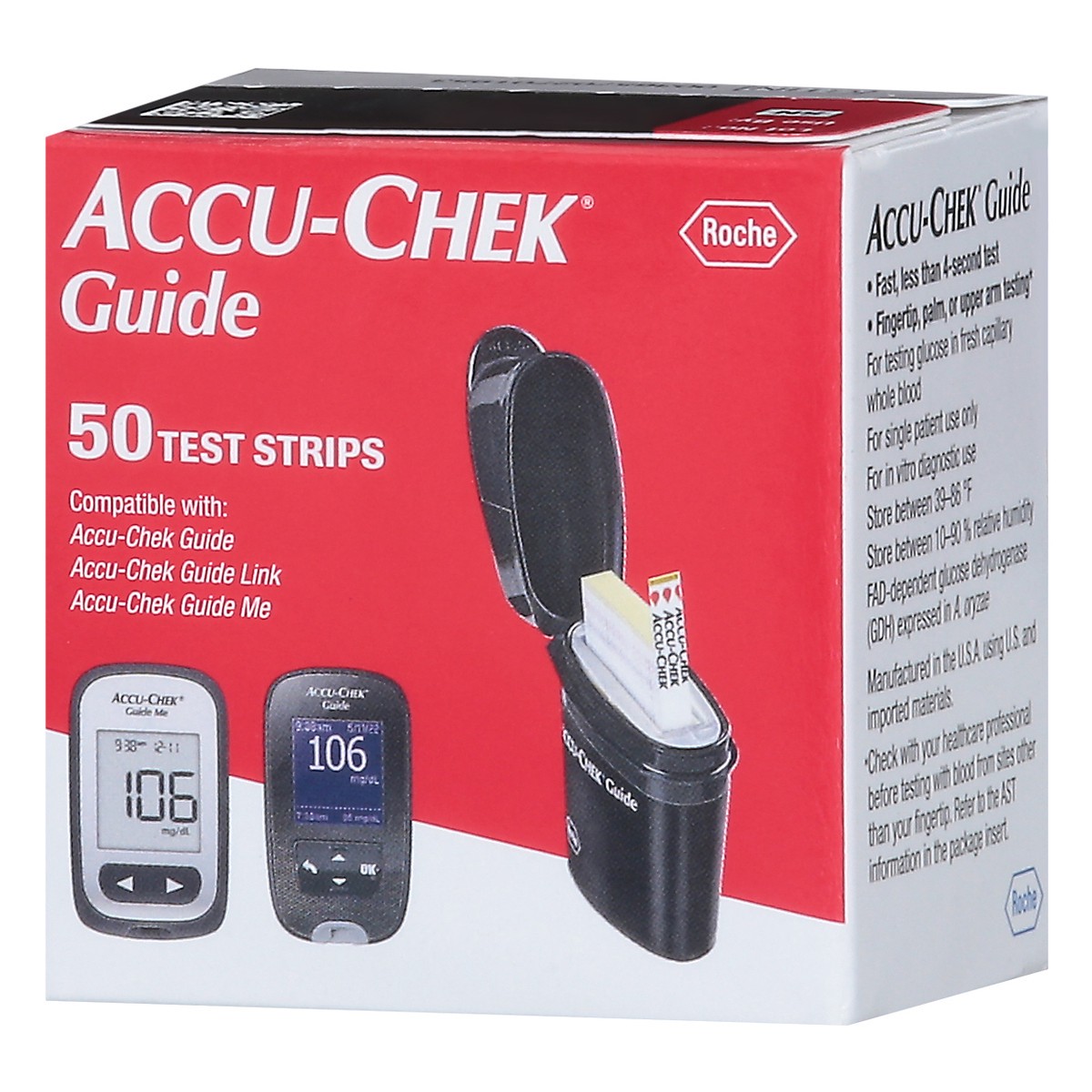 slide 3 of 9, Accu-Chek Guide Test Strips, 50 ct
