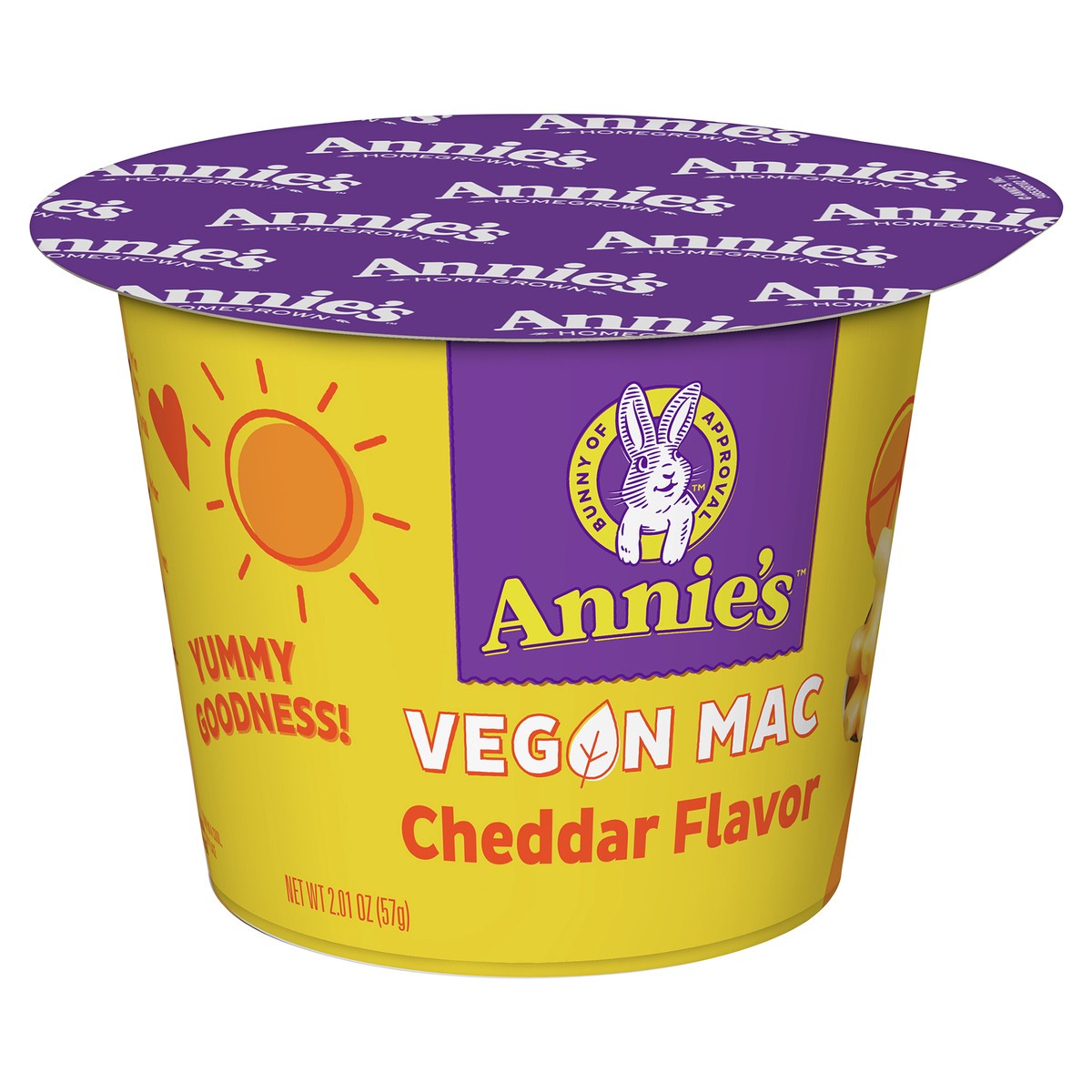 slide 2 of 9, Annie's Organic Vegan Cheddar Macaroni & Cheese, Microwavable, 1 cup, 2oz, 2.01 oz