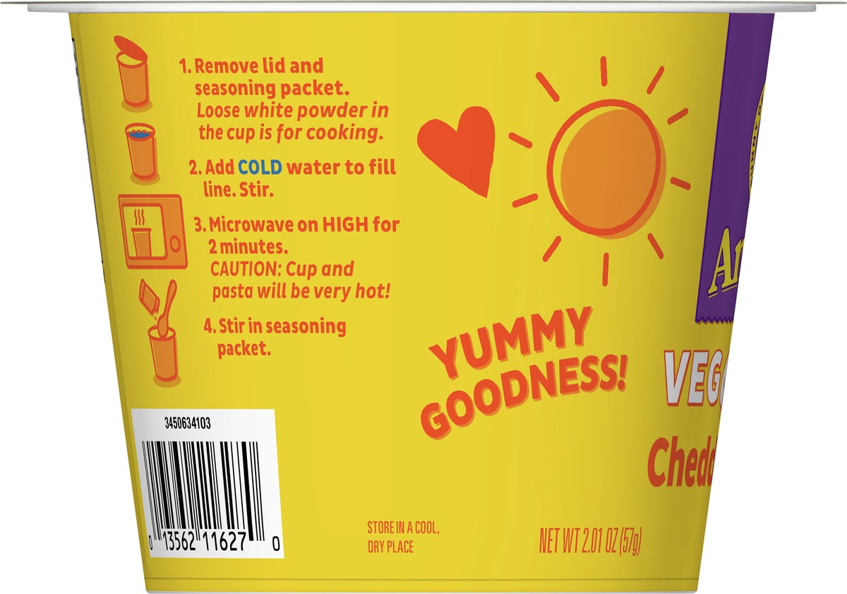 slide 7 of 9, Annie's Organic Vegan Cheddar Macaroni & Cheese, Microwavable, 1 cup, 2oz, 2.01 oz