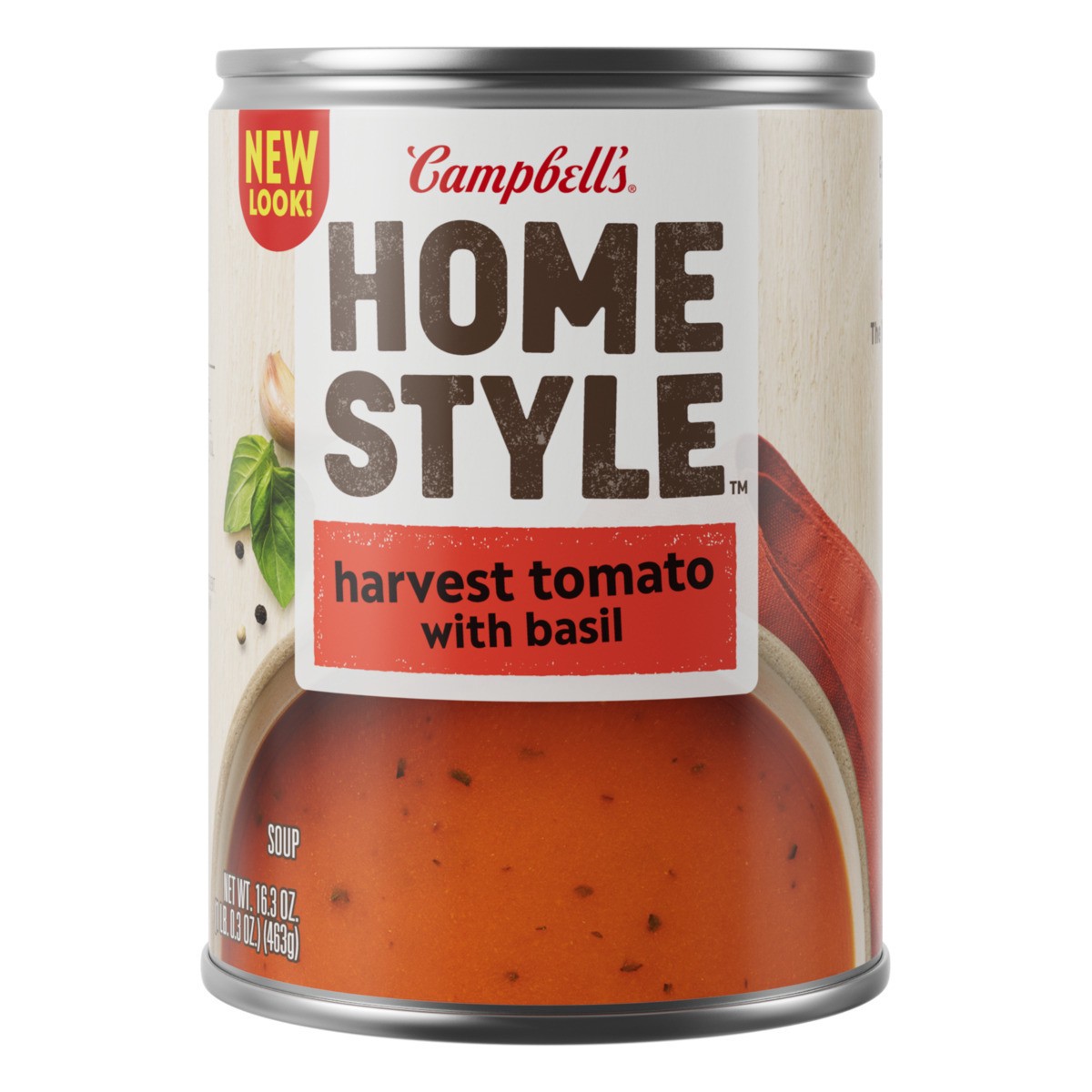 slide 9 of 11, Campbell's Campbell’s Homestyle Tomato Basil Soup, 16.3 oz Can, 16.300 oz
