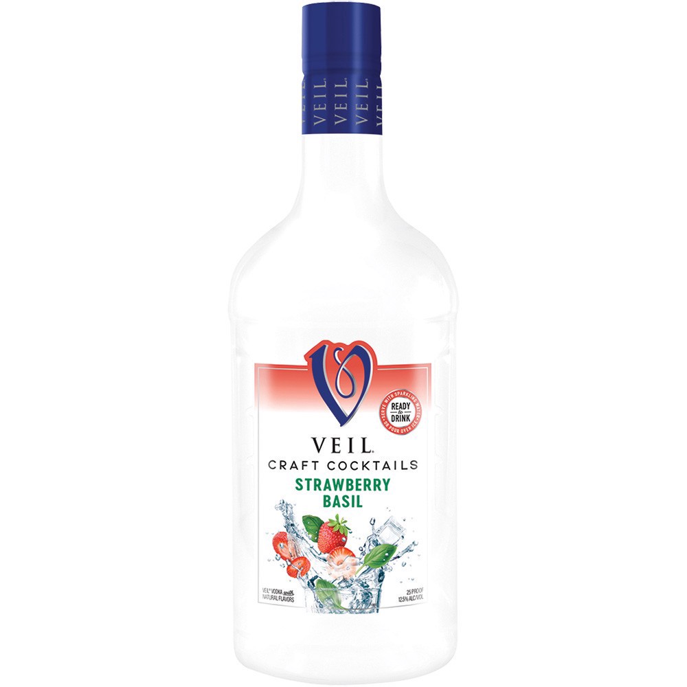 slide 1 of 1, Veil Strawberry Basil Rtd, 1.75 liter