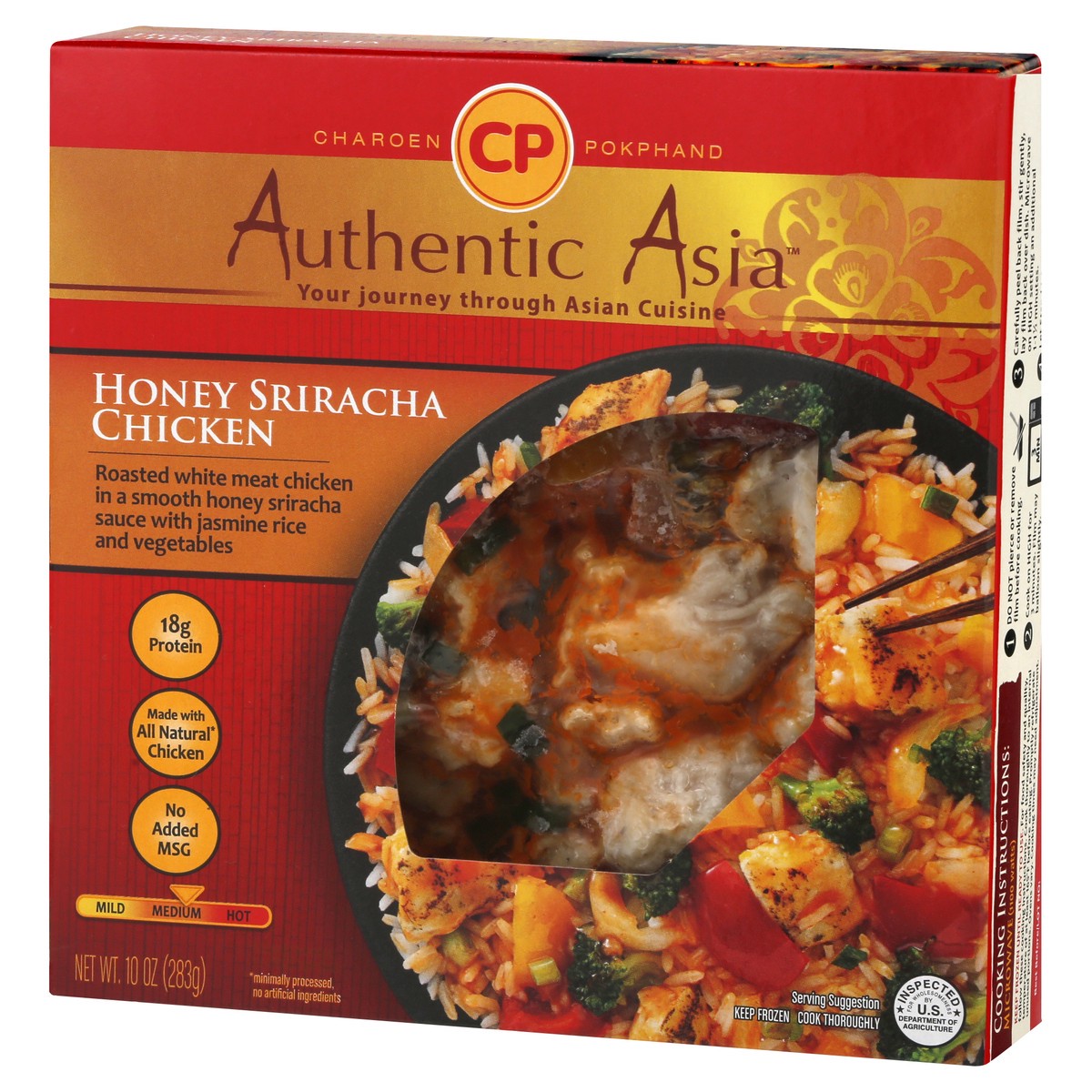 slide 2 of 12, Authentic Asia Honey Sriracha Chicken, 10 oz