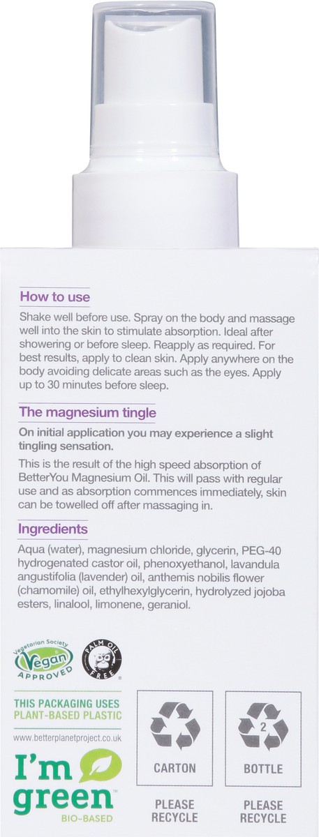 slide 7 of 9, BetterYou Magnesium Sleep Body Spray 100 ml, 100 ml