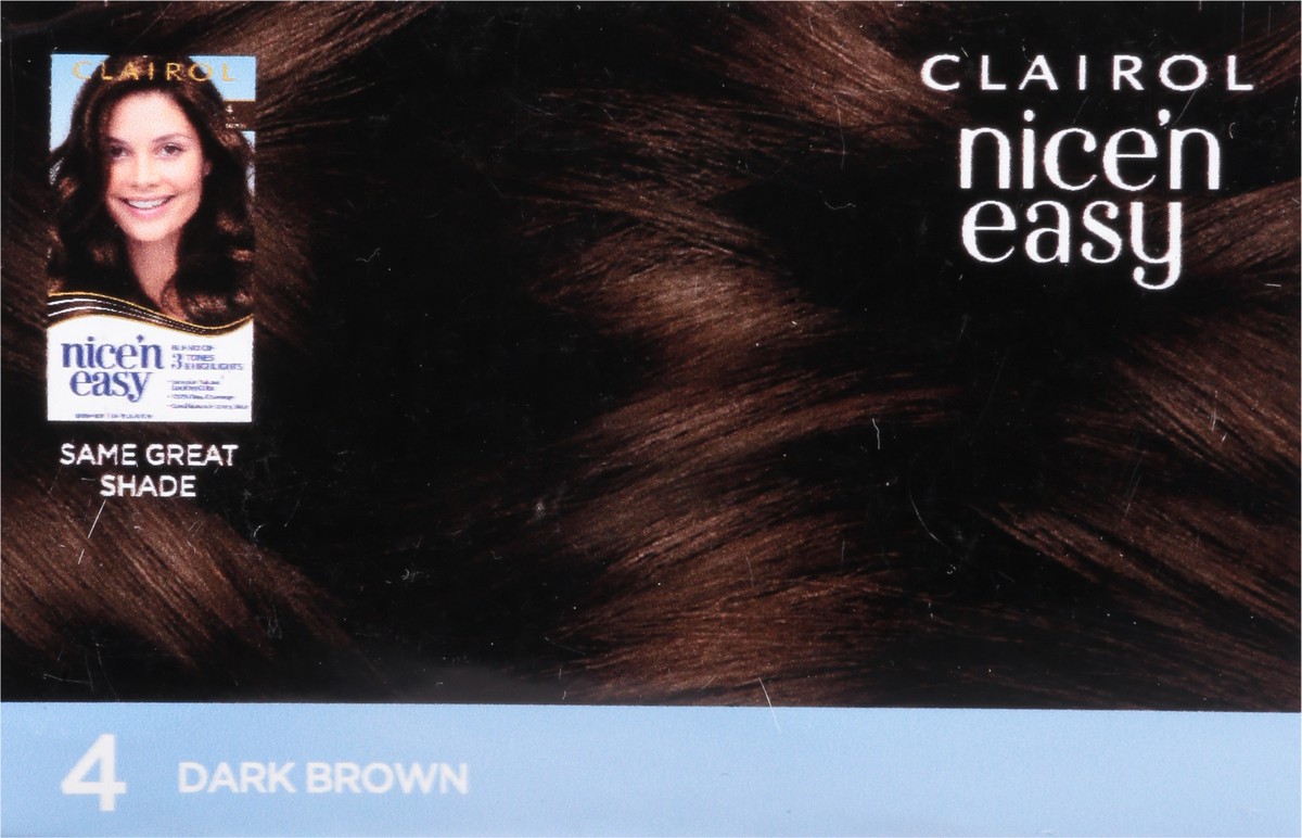 slide 4 of 13, Nice’n Easy Clairol Nice N Easy 4 Dark Brown, 1 ct