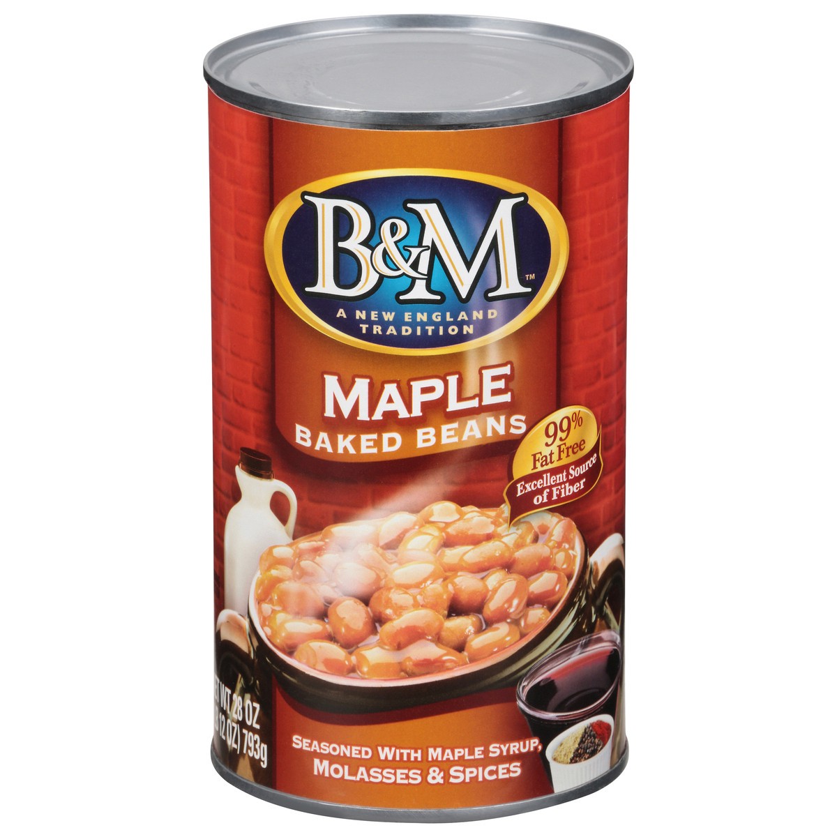 slide 12 of 12, B&M Maple Baked Beans 28 oz, 28 oz