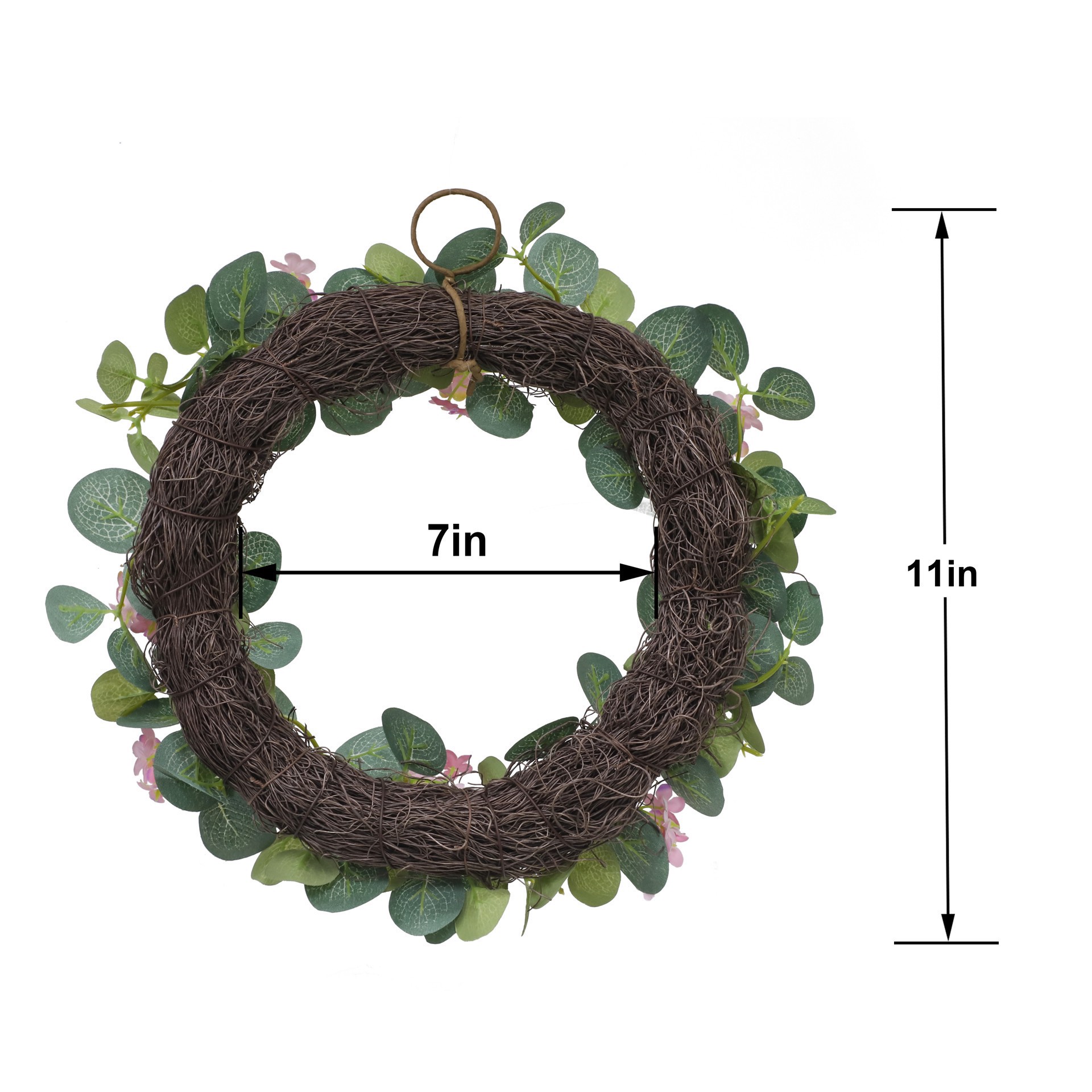 slide 2 of 3, Mini Pink Blossom Wreath By Ashland, 11 in