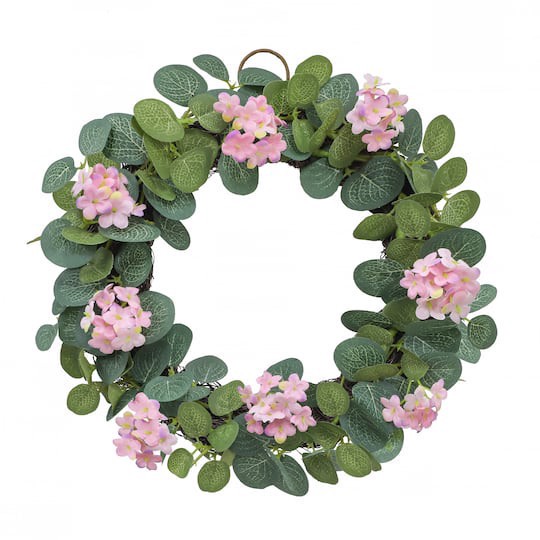 slide 1 of 3, Mini Pink Blossom Wreath By Ashland, 11 in