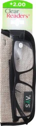 Clear Readers +2.00 Eyeglasses 1 ea Card