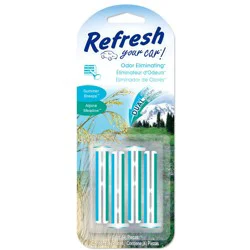 Refresh Alpine Meadow and Summer Breeze Odor Eliminating Auto Vent Sticks