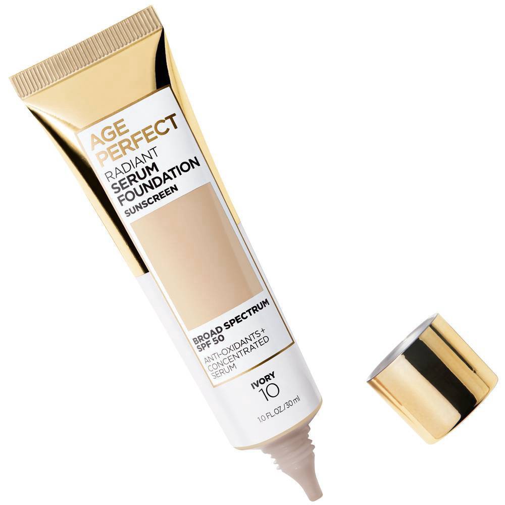 slide 7 of 7, L'Oréal Age Perfect Radiant Serum Foundation With Spf 50, Ivory, 1 oz