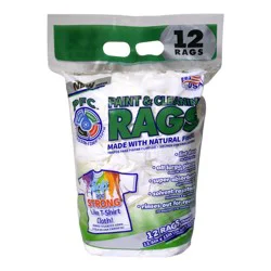 Proline Precision Fiber Cloth Paint and Cleaning Rags, 12 ct