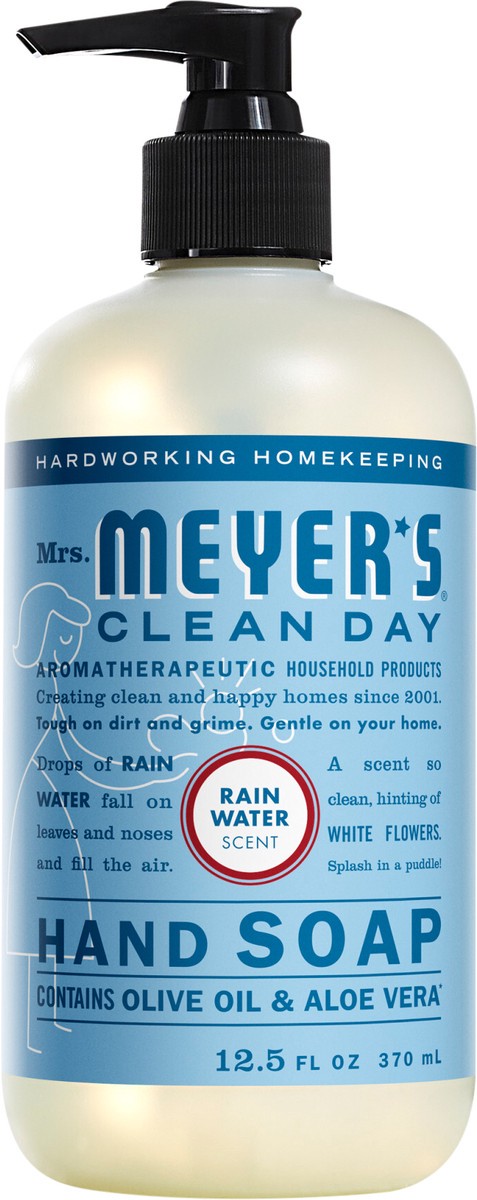 slide 2 of 3, Mrs. Meyer's Clean Day Liquid Hand Soap, Rain Water Scent, 12.5 Ounce Bottle, 12.5 fl oz