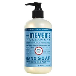 Mrs. Meyer's Clean Day Liquid Hand Soap, Rain Water Scent, 12.5 Ounce Bottle