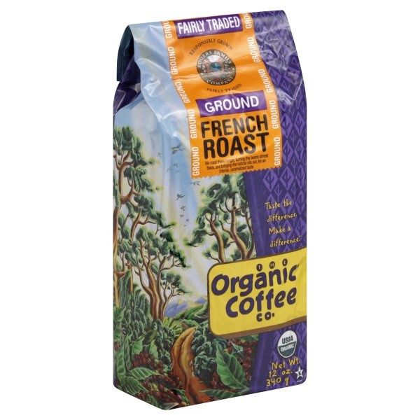 slide 1 of 1, The Organic Coffee Co. Company French Roast, 12 oz