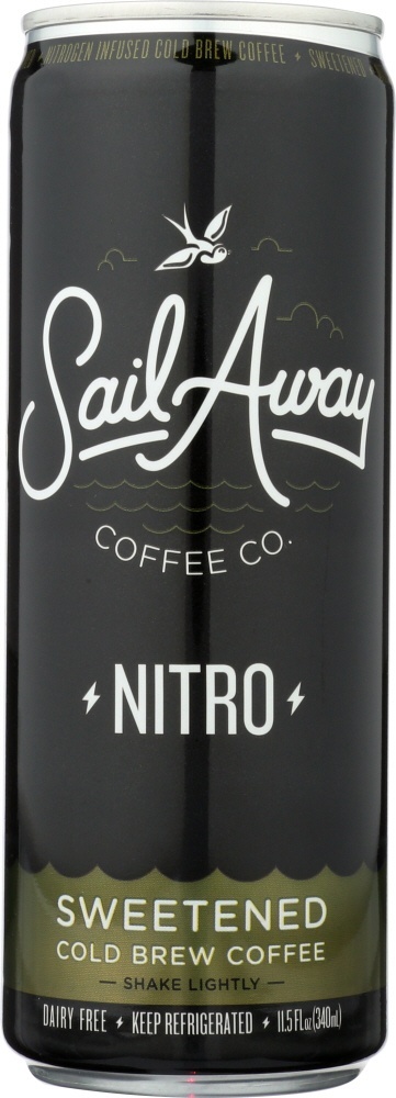 slide 1 of 1, Sail Away Nitro Sweetened Cold Brew, 11.5 oz
