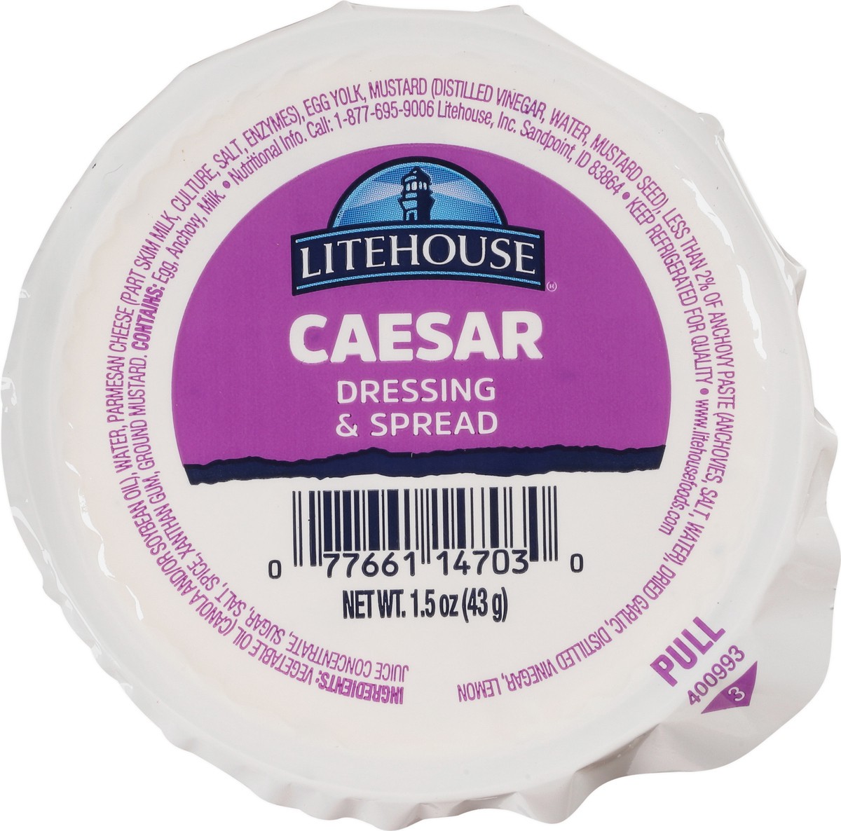 slide 7 of 13, Litehouse Caesar Dressing & Dip 1.5 oz, 1.5 oz