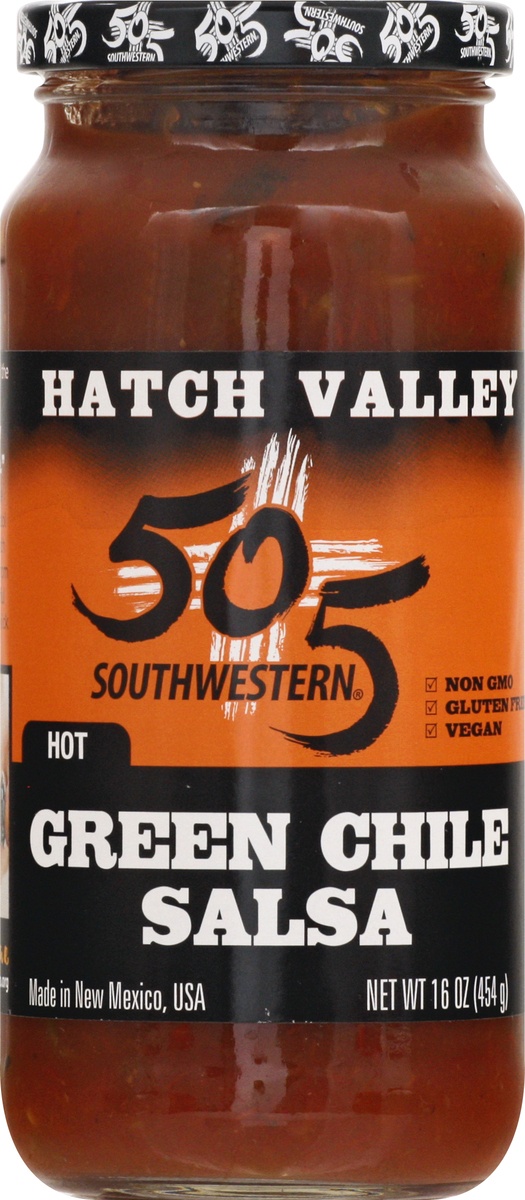 slide 9 of 10, 505 Southwestern Hot Salsa, 16 oz