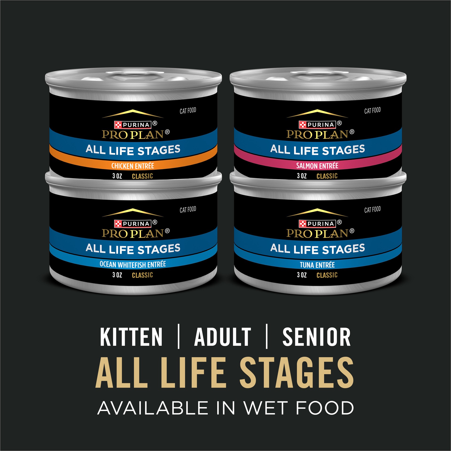 slide 6 of 9, Purina Pro Plan All Life Stages High Protein Cat Food Chicken and Rice Dry Kibble, 12.50 lb