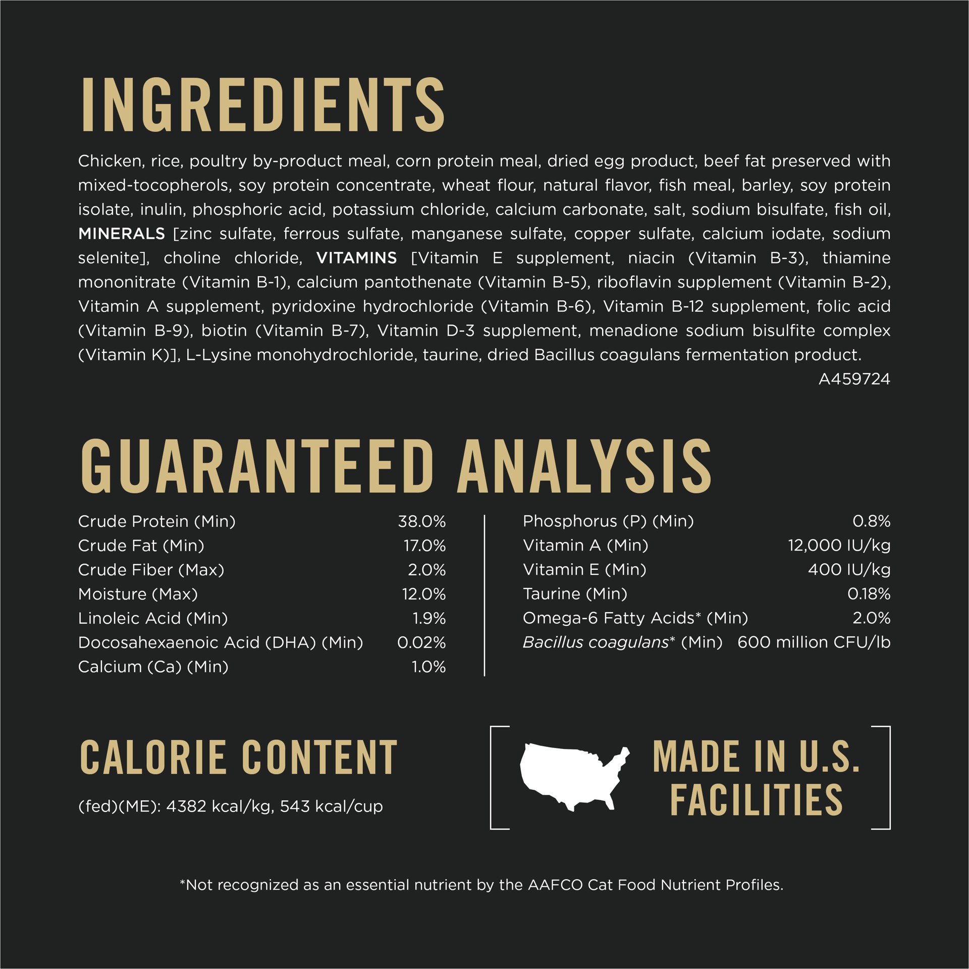 slide 4 of 9, Purina Pro Plan All Life Stages High Protein Cat Food Chicken and Rice Dry Kibble, 12.50 lb