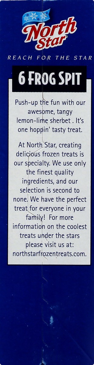 slide 8 of 10, North Star Frog Spit Sherbet Pops, Lemon Lime, 6 ct