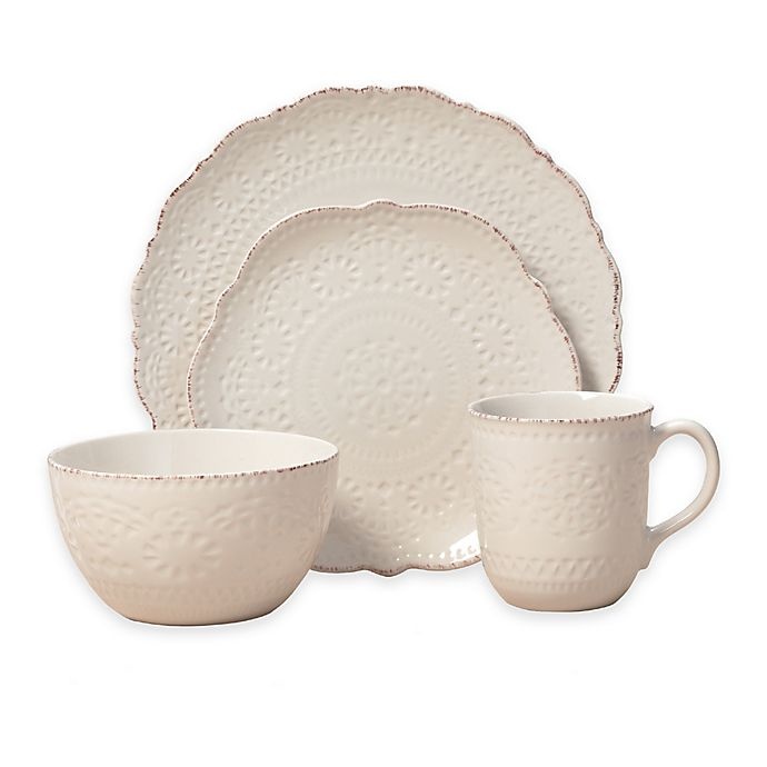 slide 1 of 2, Pfaltzgraff Chateau Dinnerware Set - Cream, 16 ct