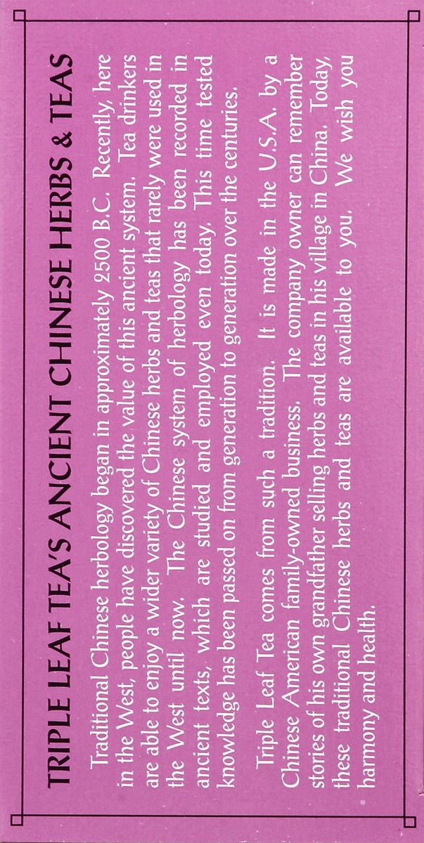 slide 4 of 5, Triple Leaf Tea Herbal Tea, Mulberry Leaf, Caffeine-Free, Bags- 20 ct, 20 ct