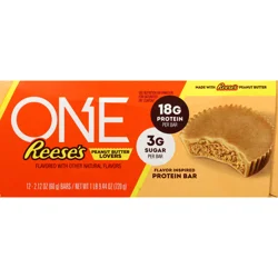 ONE Reese's Peanut Butter Lovers 18g Protein Bar - 12 ct