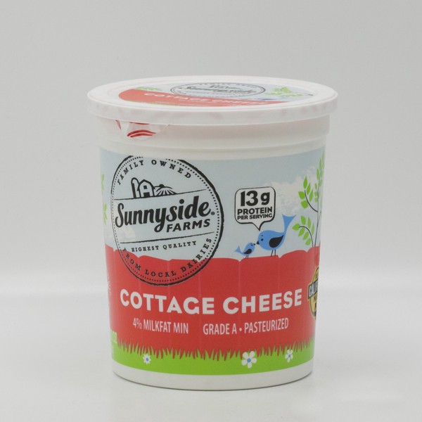slide 1 of 1, Sunnyside Farms, Cottage Cheese - 32 oz, 32 oz