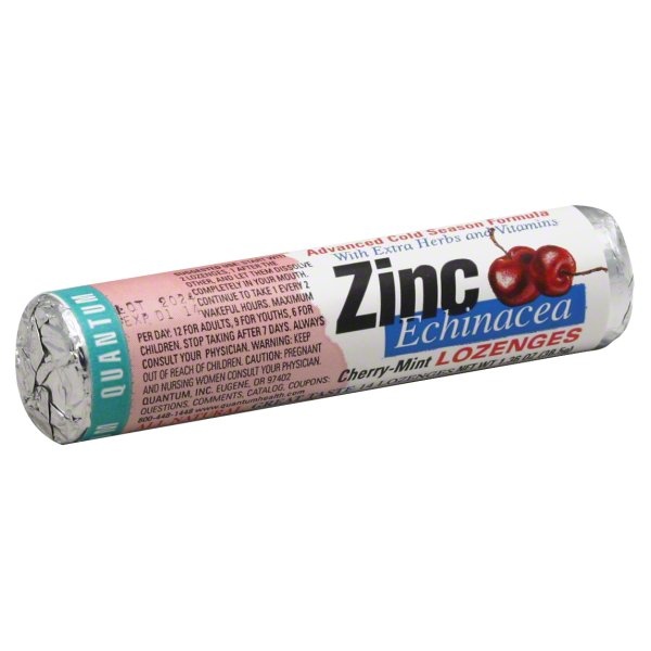 slide 1 of 4, Quantum Health Therazinc Echinacea Lozenges Cherry Mint Flavor, 14 ct