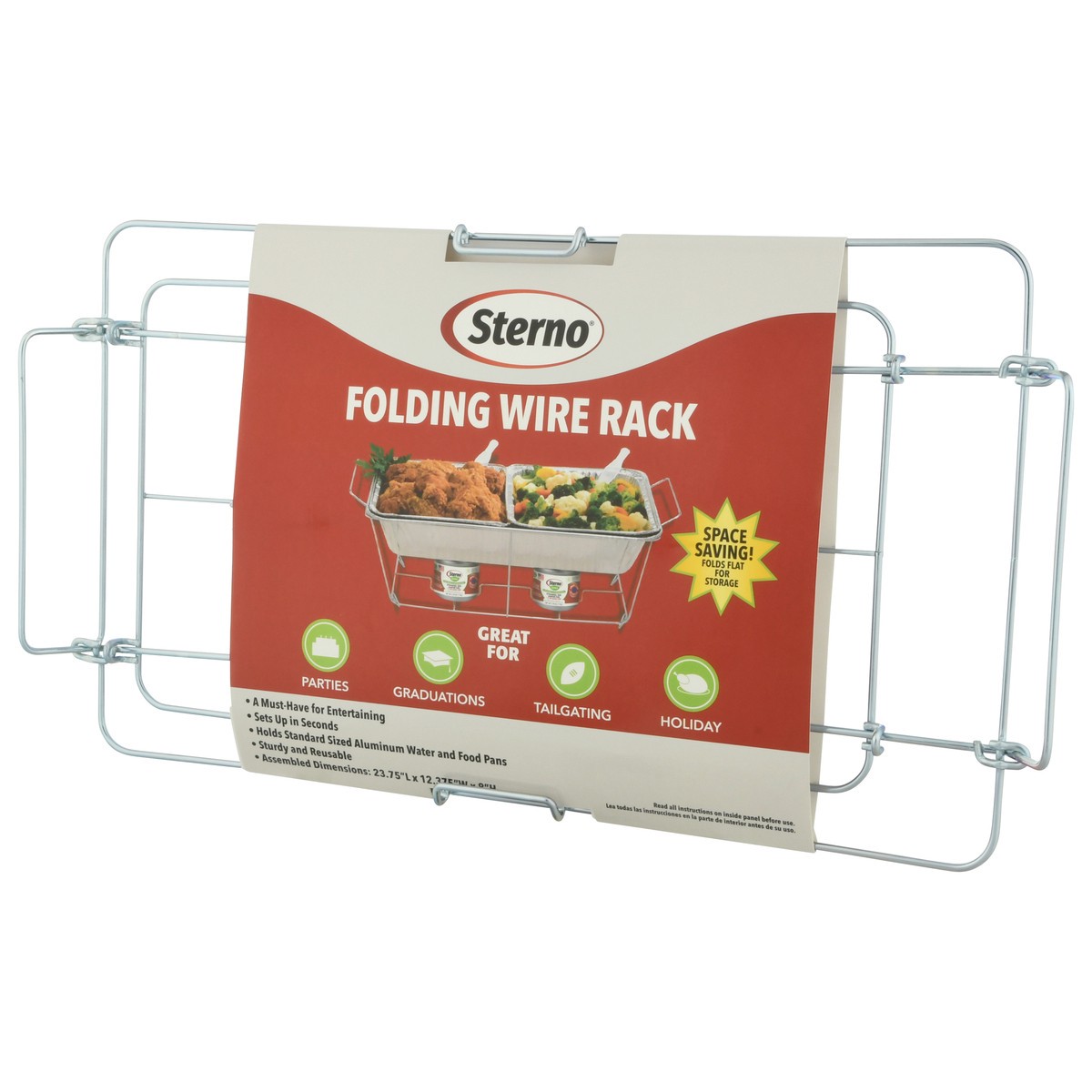 slide 2 of 11, Sterno Folding Wire Rack 1 ea, 1 ct