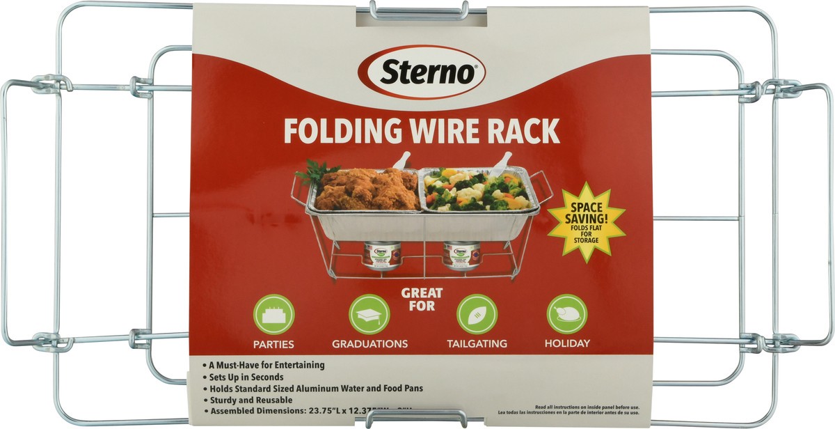 slide 5 of 11, Sterno Folding Wire Rack 1 ea, 1 ct