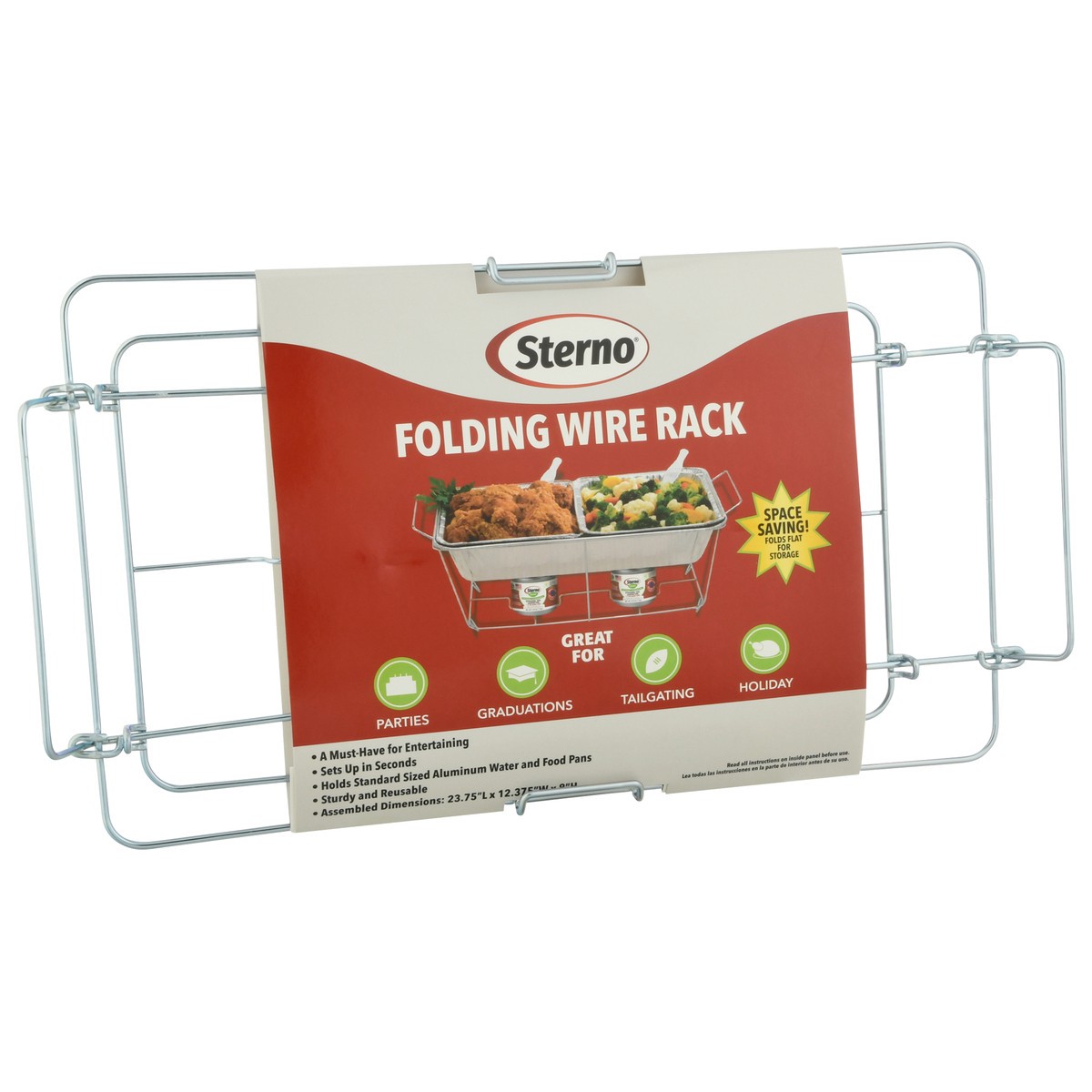 slide 4 of 11, Sterno Folding Wire Rack 1 ea, 1 ct